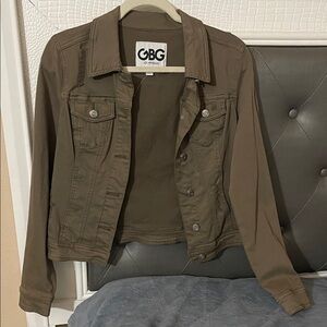 GBG Los Angeles Women's Brown Jean Jacket